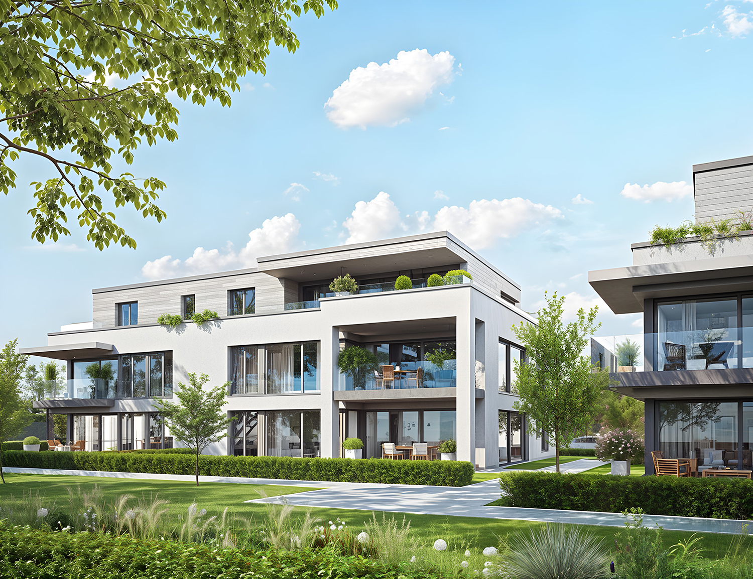 Architekturvisualisierung des Hauses